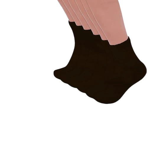 Women's 3 or 6 Pairs of Health Support Diabetic Ankle Circulatory Socks, Non-binding & Loose Fit (Brown/6 Pairs) - Image 2