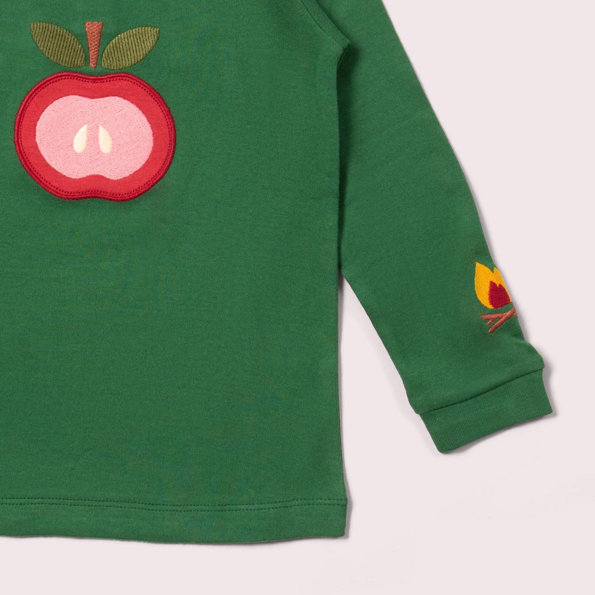 Red Apple Applique Long Sleeve T-Shirt - Image 4